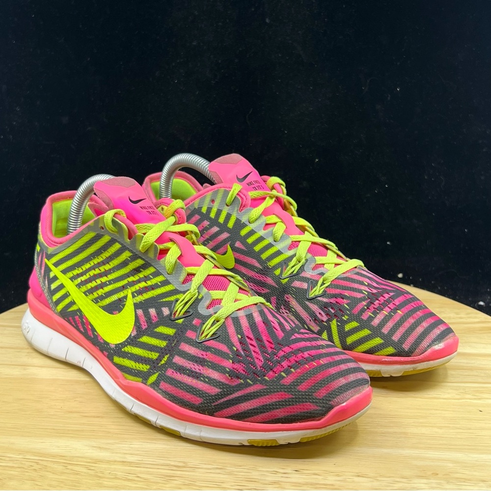 Nike Free 5.0 TR Fit 5 Women's Size 8.5 Pink Neon Running Shoes 704695-600 - Picture 4 of 10